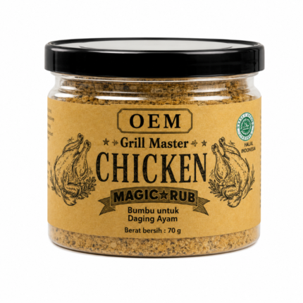 Jay's Grill Master Chicken Magic Rub: 70g Jar, No. 1 Flavor Enhancer!