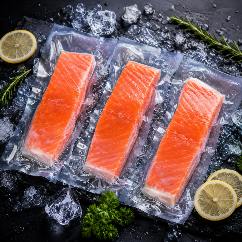 frozen salmon fillet sliced export premium quality